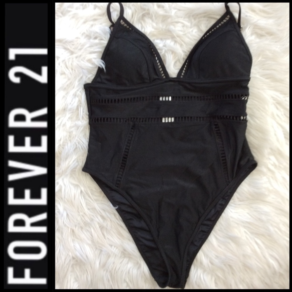 NWOT F21 Mesh One-Piece Swimsuit